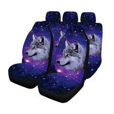 7x 3D Wolf Car Seat Covers