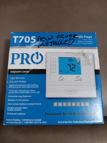 Pro1 t705 programmable 1c - programmable, 1h/1c