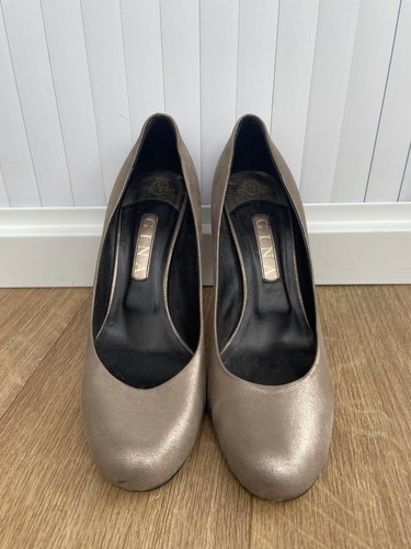 Gina london gold leather - london,