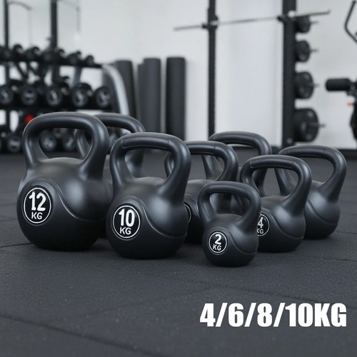 10kg vinyl kettlebell weight - vinyl,