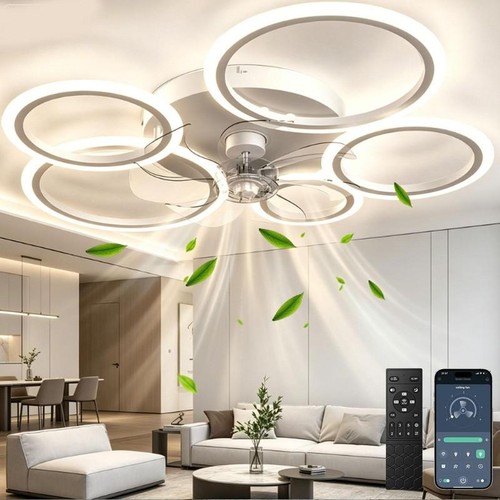 Led ceiling fan light - fan, 6