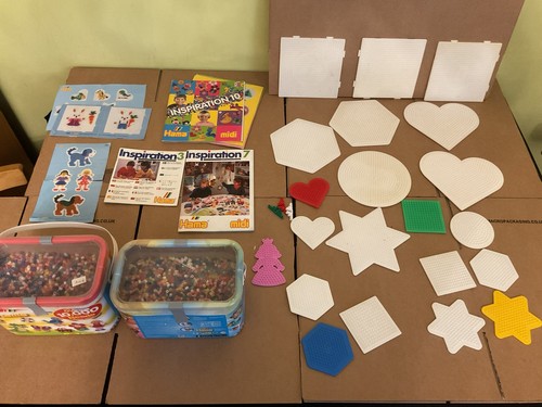 Hama beads boxes and 21 - hama, x