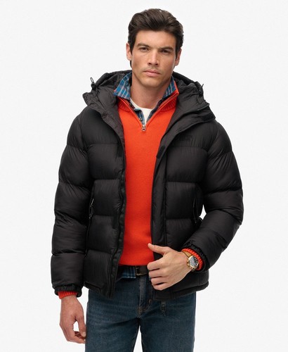 Superdry mens black puffer - superdry,