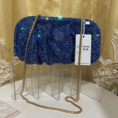 Ladies blue clutch - ladies, bag