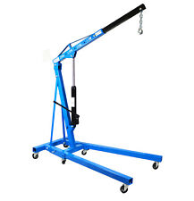 2 Ton Hydraulic Folding Engine Crane Hoist Lift Stand 2000kg Garage Workshop