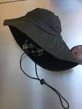 New Barbour Sou’wester Mens M Olive Green Waxed Waterproof Hat