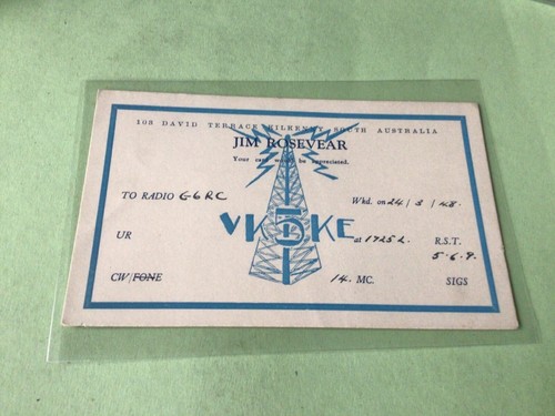 Vintage qsl radio - vintage,