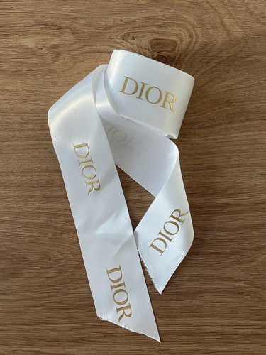 Dior satin ribbon white - satin,