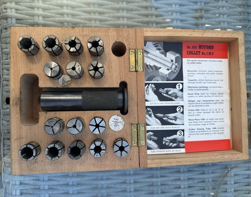 Myford collet set mt - set,