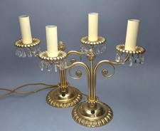 Pair two arm candelabra - arm,