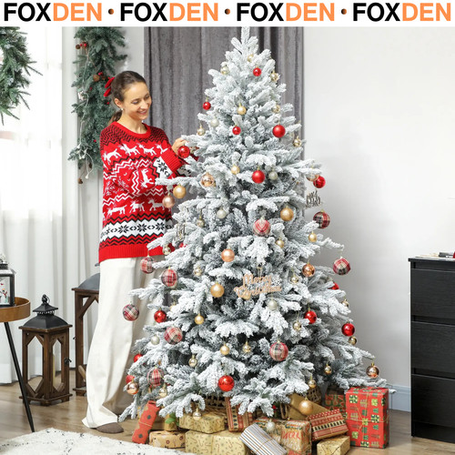 6ft snow flocked fake - 6ft,