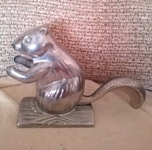 Metal silver tone - silver, squirrel