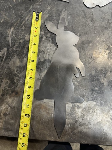 Standing rabbit yard stake - rabbit,