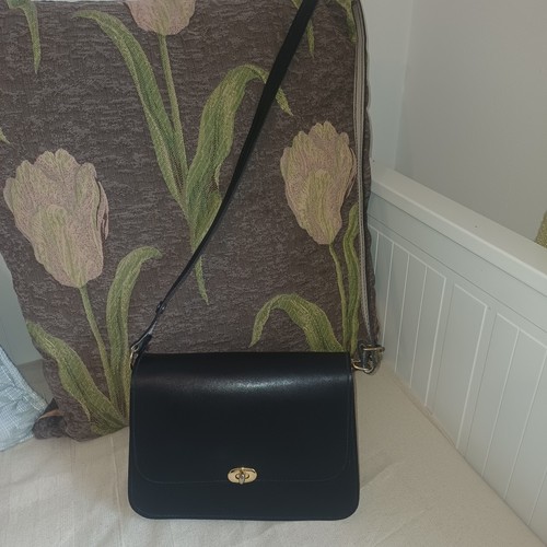 Vintage black leather hard - vintage,