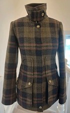 Joules Tweed Field Jacket Size 8 Good Condition Navy. B130