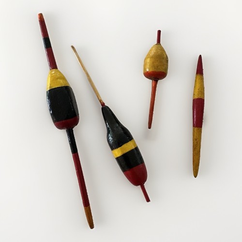 Vintage wooden fishing floats - vintage,