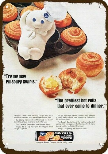 1966 pillsbury doughboy swirls - pillsbury,