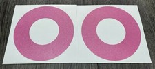 2 x Candy Pink Pioneer CDJ Jog Wheel Skins / Covers CDJ 2000 1000 900 850 800 
