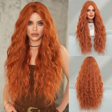 Long Hair Curly Wavy Full Head Wigs for Women Cosplay Costume Party Hairpiece