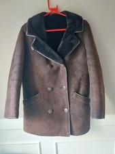 WOMENS BROWN REAL SHEEPSKIN