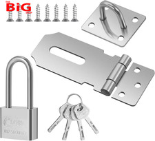 Door hasp and staple with - hasp,