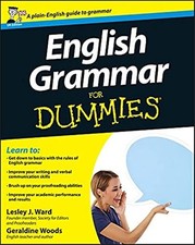 English Grammar for Dummies, UK Edition by Ward, Lesley J. Paperback Book The