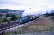 Original AGFA 35mm Rail Slide: MAINLINE STEAM: 4498: SKIPTON: 1980's