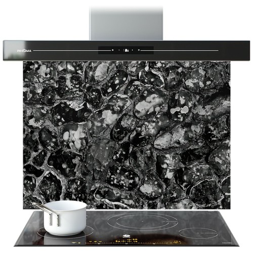 Kitchen glass splashback - glass,