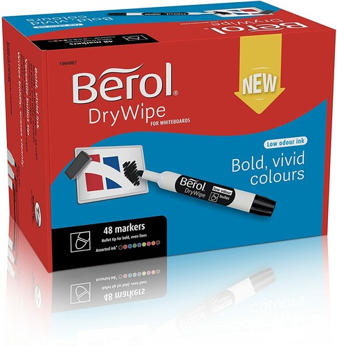 Berol dry wipe marker round - marker,