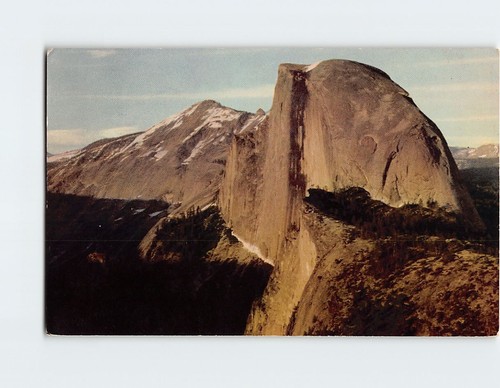 Postcard half dome from - half,