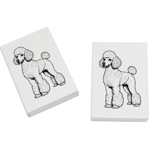 Standard poodle erasers - 'standard,