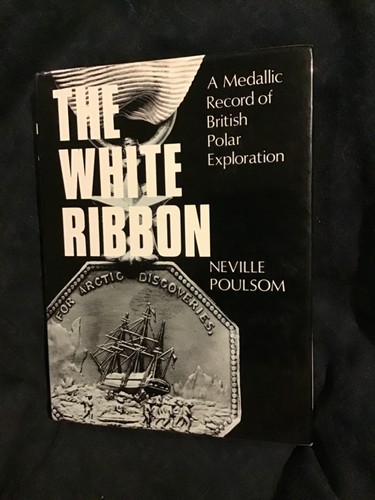 White ribbon medallic record - ribbon;,