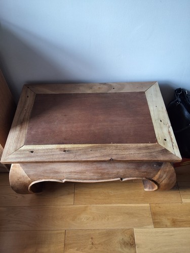 Solid oak coffee table chunky - oak,