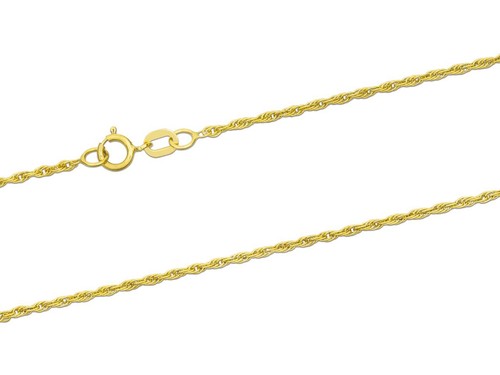 9ct yellow gold - necklace, chain