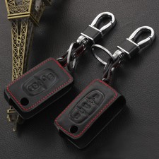 Leather Car Key Cover For