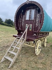 Gypsy caravan Bow Top wagon garden glamping room horse drawn vardo can deliver