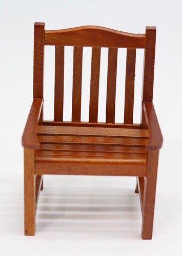 New dolls house wooden chair - wooden,