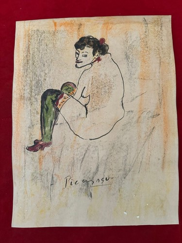 Picasso drawing old - drawing, paper