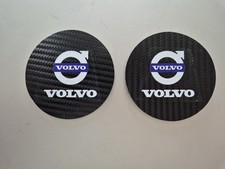 Volvo Coaster Water Cup Holder Mat 2PC Pack Anti Slip Pad Auto Style - Uk Seller
