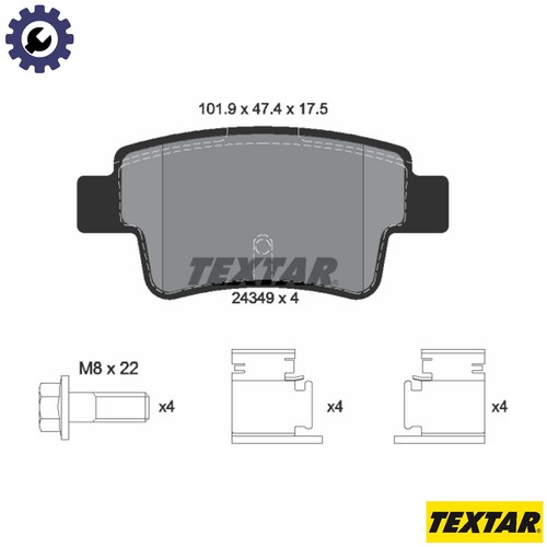 Brake pad set disc - pad,