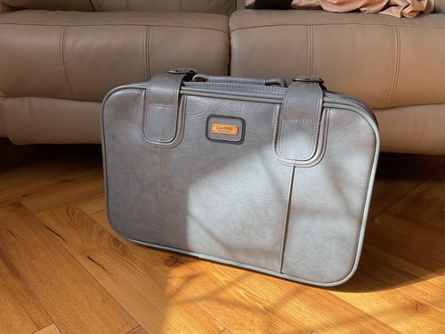 Vintage carlton blue suitcase - blue,