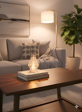 Vintage Celtic Crystal Votive Candle Holder with Hurricane Shade