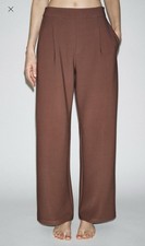 NEW Zara MID WAIST WIDE LEG