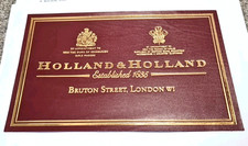 HOLLAND & HOLLAND Shotgun / Rifle Motoring Gun Case Leather Trade Label