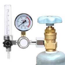 Argon CO2 MIG TIG Flow Meter Regulator Pressure Gauge Gas Bottle G5/8 Welder