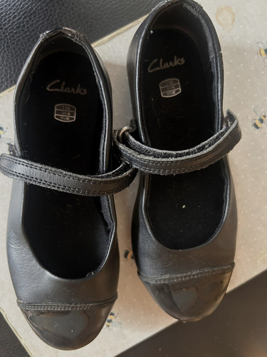 Girls clarks leather mary jane - leather,