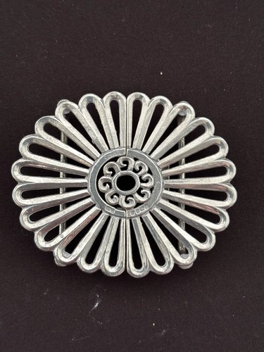 Solid silver nurses belt - silver,