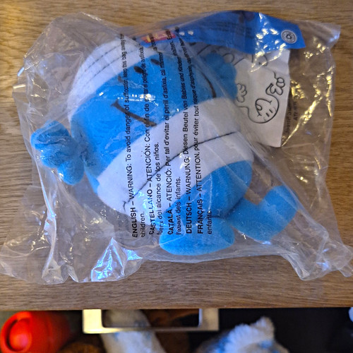 Mcdonald smurfs blue white - mcdonald's,