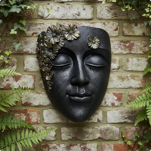 Wall mounted face planter - face,