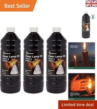 3-Pack Brand Clear Lamp Oil 1L